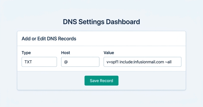 DNS Configuration Dashboard
