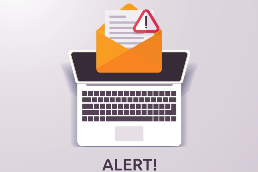 fake alert email
