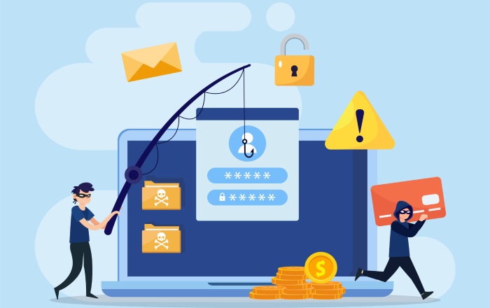 Email spoofing and phishing