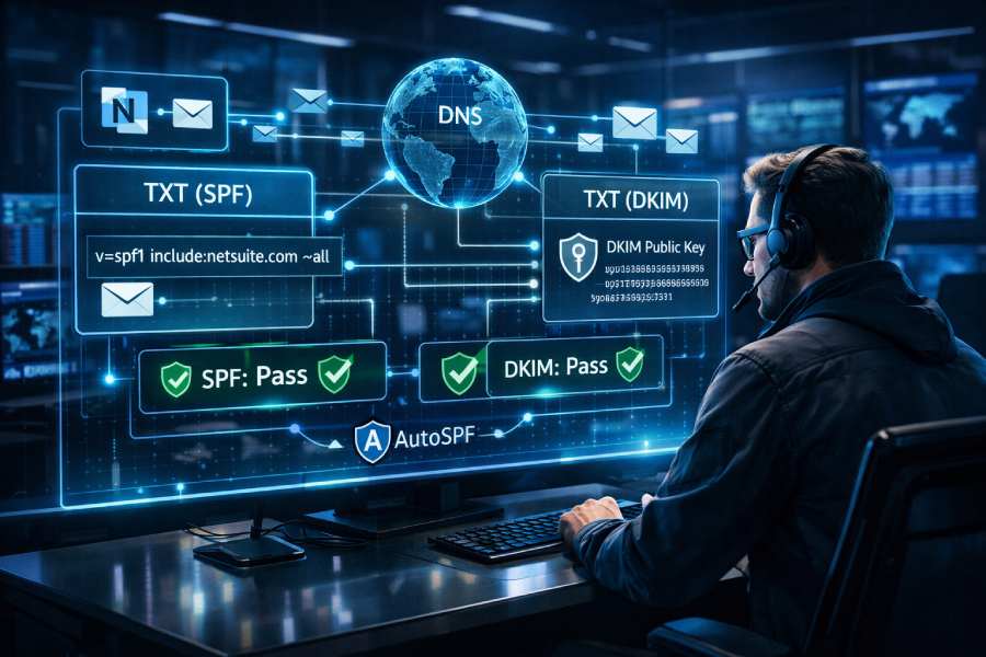 NetSuite SPF and DKIM Configuration