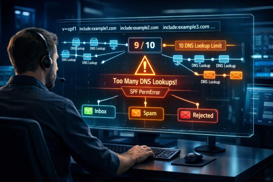 SPF record checkers report