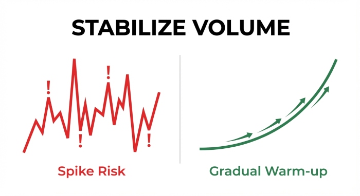 Stabilize sending volume