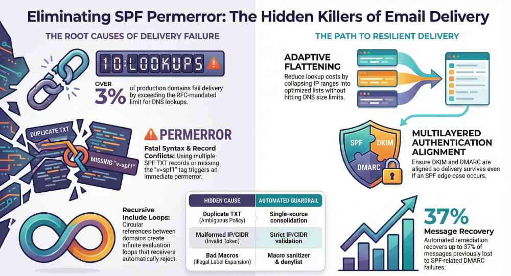 eliminating spf permerror