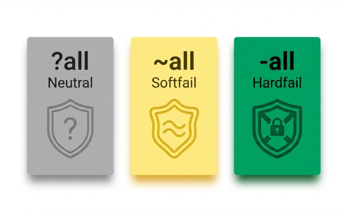 neutral, softfail, hardfail