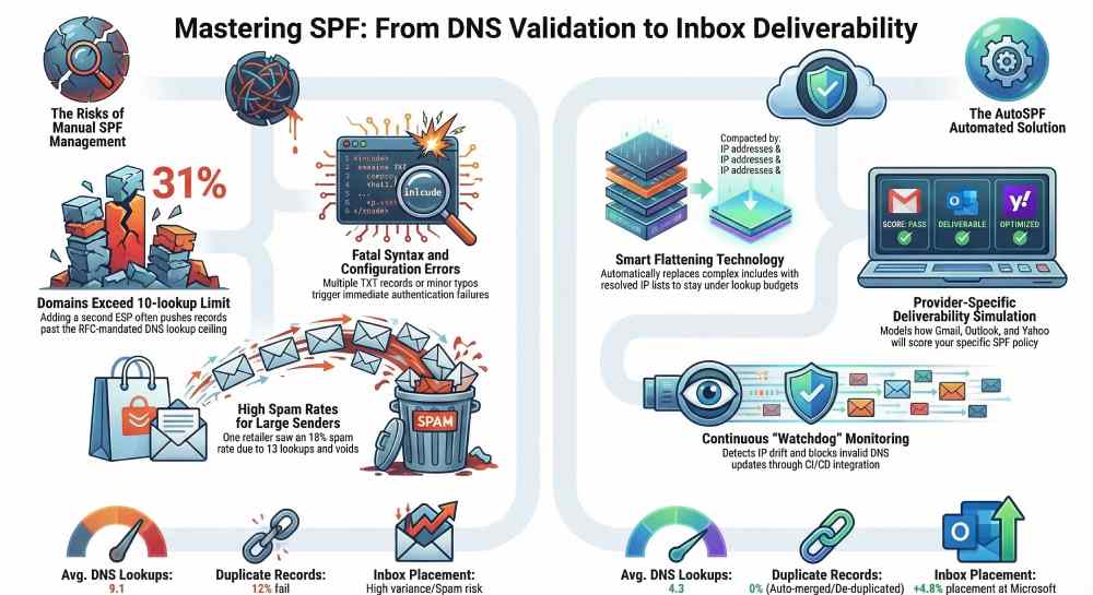 Mastering SPF DNS Deliverability