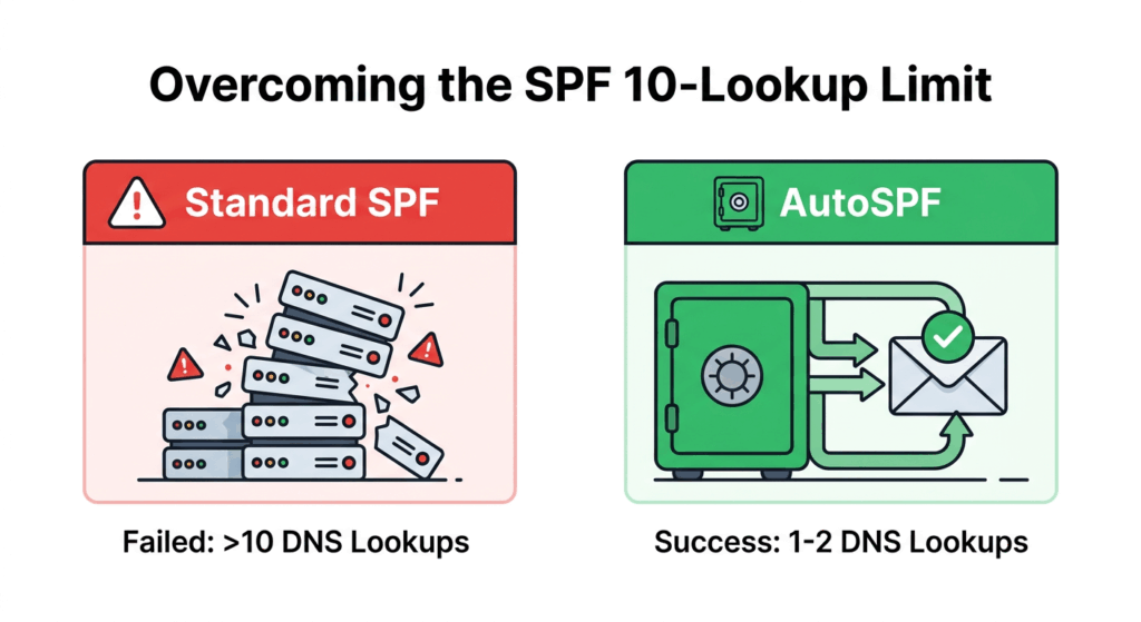 Overcoming the SPF 10-Lookup Limit