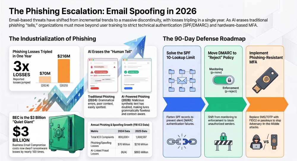 The State of Email Spoofing and Phishing in 2026