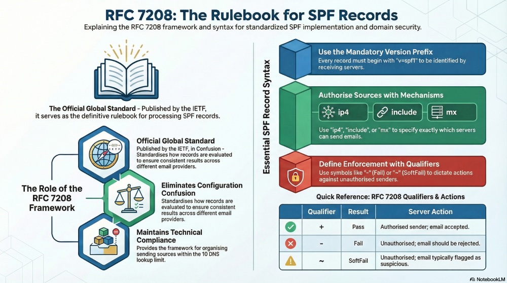 RFC 7208: The rulebook for SPF record