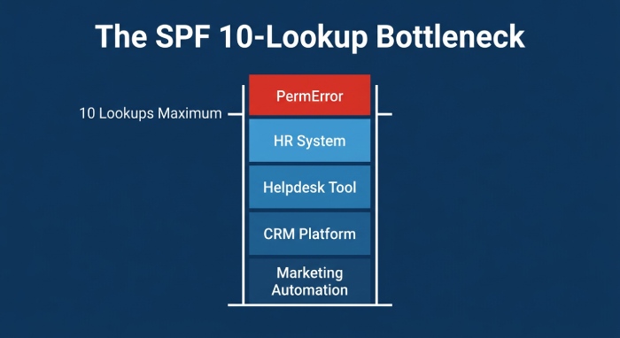 The SPF 10-Lookup Bottleneck