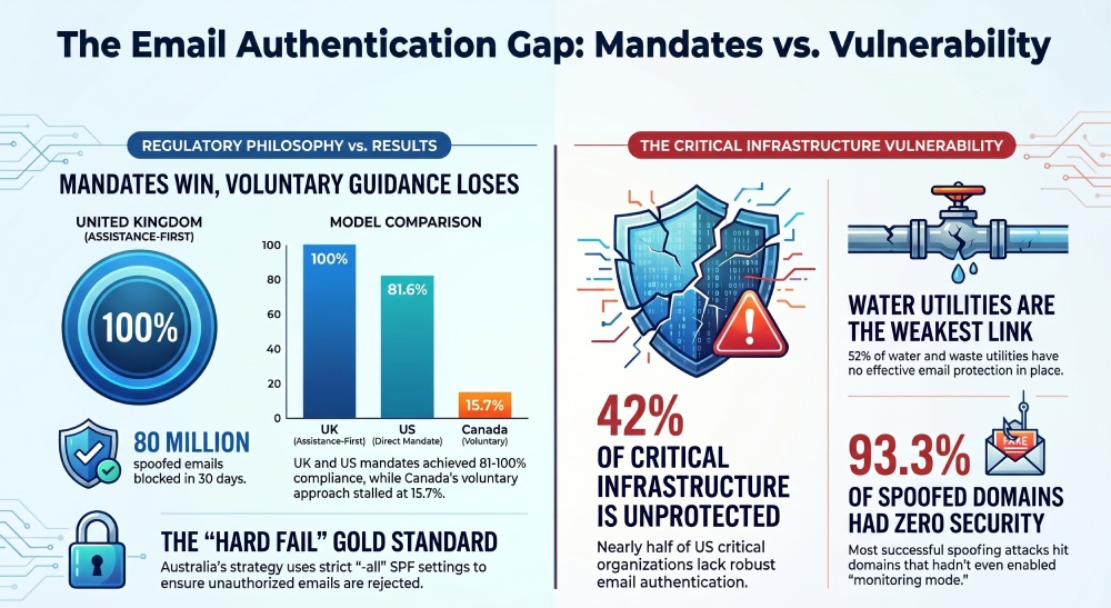 The Global Front Line: Email Authentication and Infrastructure Compliance