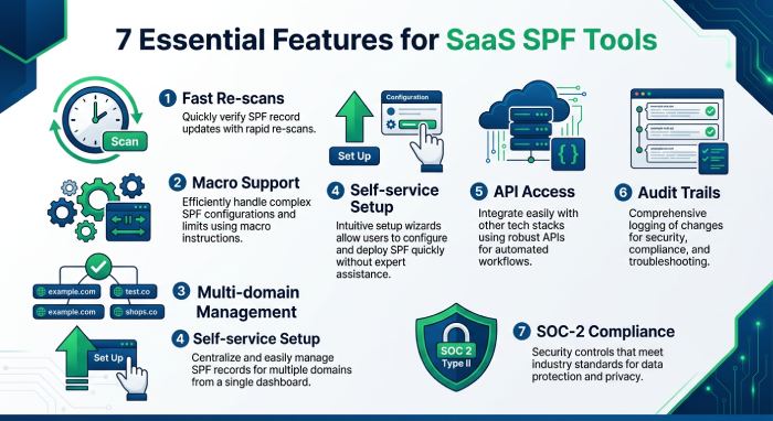 7 Essential Features for SaaS SPF Tools