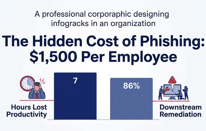 Phishing Cost Per Employee Infographic