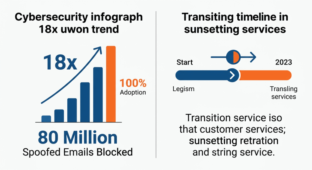 100% DMARC Adoption | 80M Threats Blocked | Transition Required