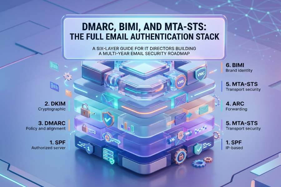 DMARC, BIMI, and MTA-STS: The Full Email Authentication Stack