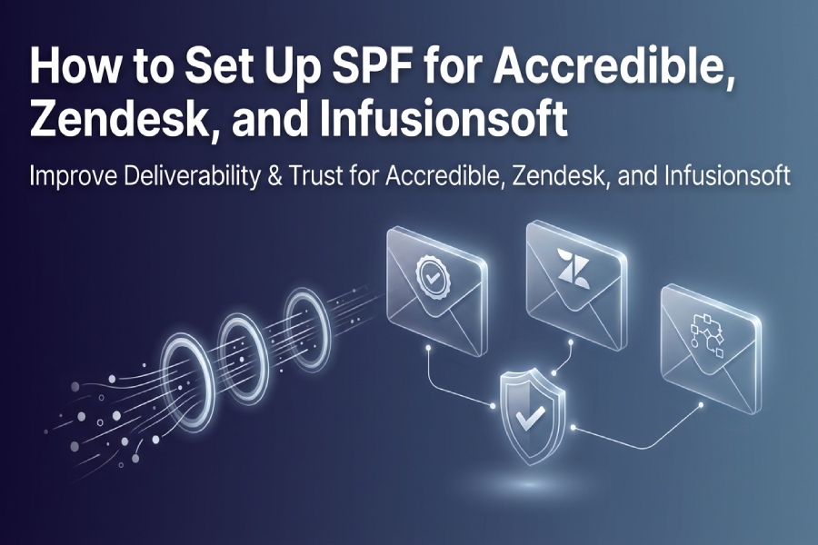 SPF for Accredible, Zendesk, and Infusionsoft