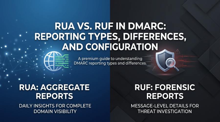 DMARC RUA and RUF reports