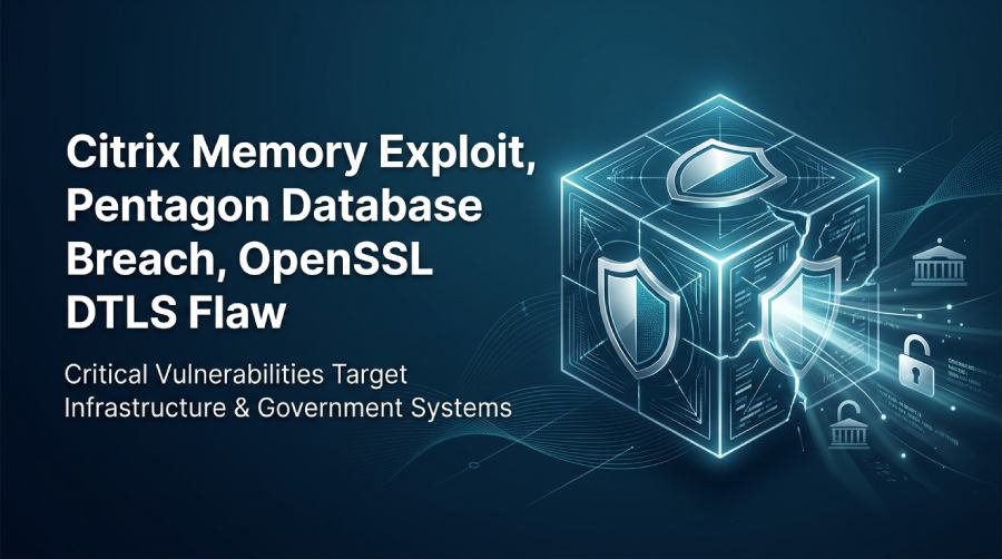 Citrix, Pentagon, OpenSSL Security Threats