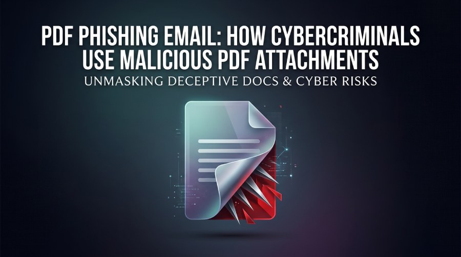 Malicious PDF email attachment