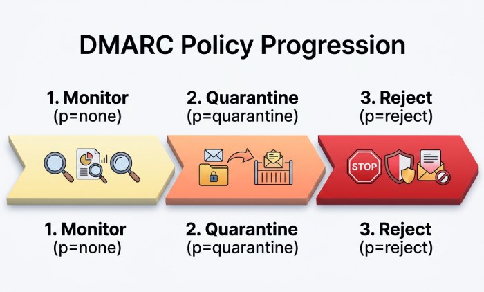 DMARC Policy Progression