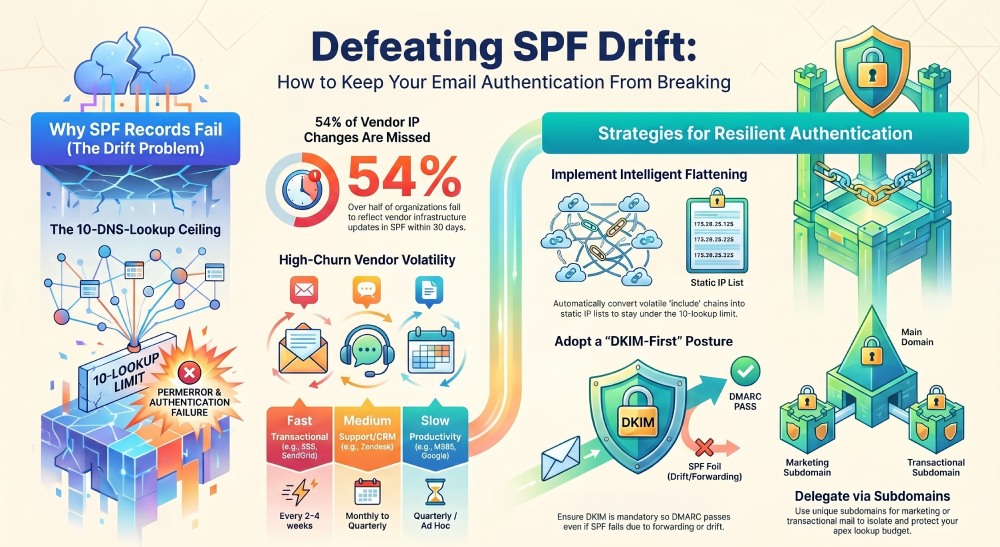 Defeating SPF Drift: A Guide to Resilient Email Authentication