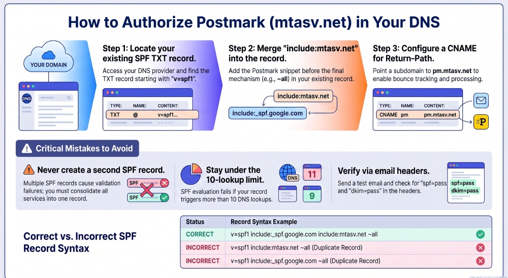 Postmark SPF and Return-Path Configuration Guide