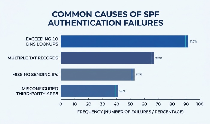Causes of SPF Failures Bar Chart