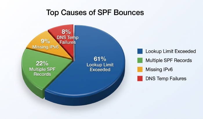 Top Causes Spf Bounces Chart 4521