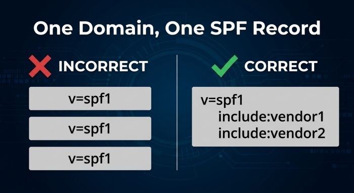 Can a Domain Have Multiple SPF Records? The Short Answer and DNS Rule