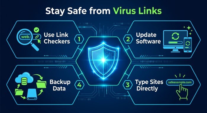 Best Practices to Stay Safe from Virus Links Online