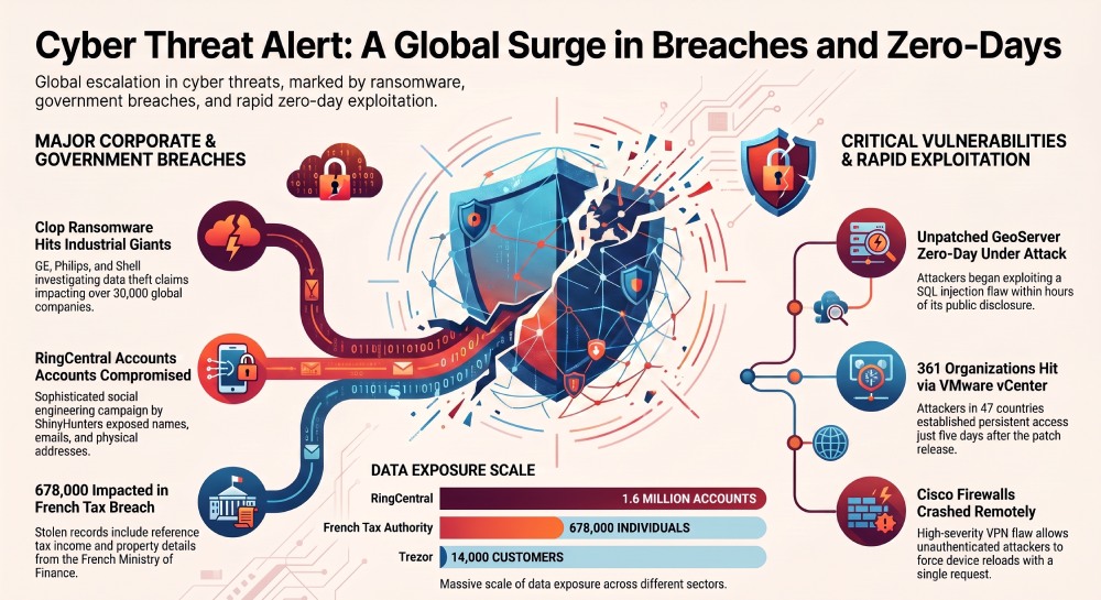 Cyber Threats Surge: Clop Attacks and Global Data Breaches