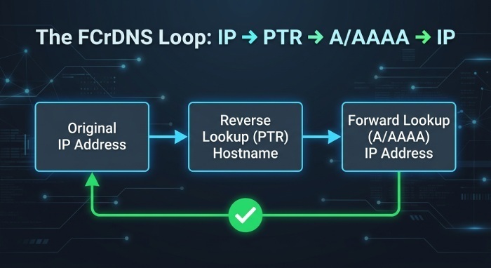 Step-by-step: Performing PTR reverse lookups and verifying canonical mapping