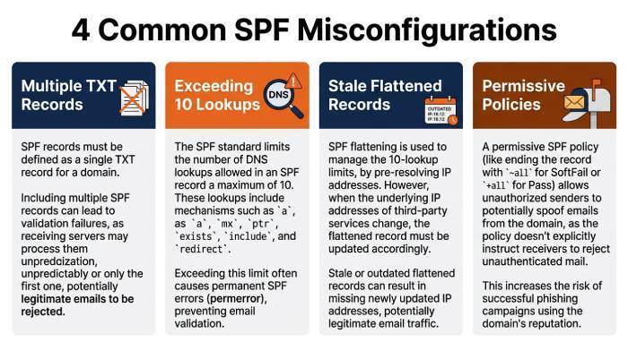 Common SPF DNS Misconfigurations That Break Sender Validation
