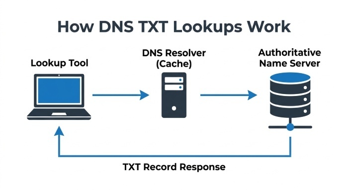 How a DNS TXT Lookup Tool Works