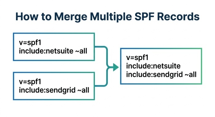 Multiple SPF Records for One Domain: Risks and Safe Merge Procedure