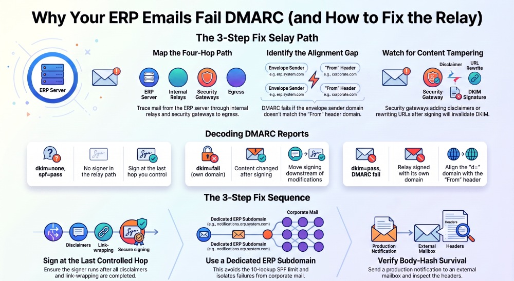 Fixing ERP Email DMARC Failures
