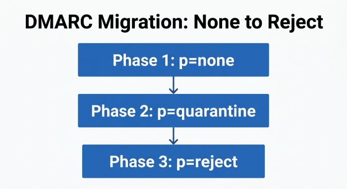 DMARC Migration: None to Reject