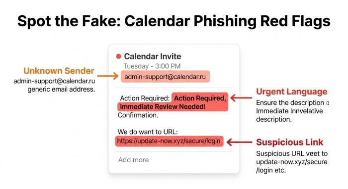 How Fake Calendar Invites Enable Phishing Attacks
