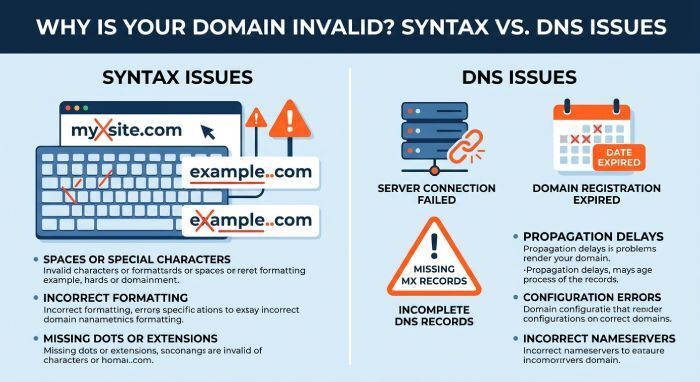Common Causes of an Invalid Domain Error