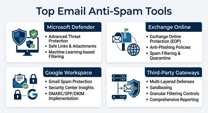 Best Better Antispam Tools for Email Inboxes