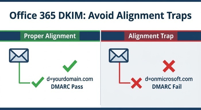 DKIM in Office 365 and alignment traps (Exchange Online and hybrid)