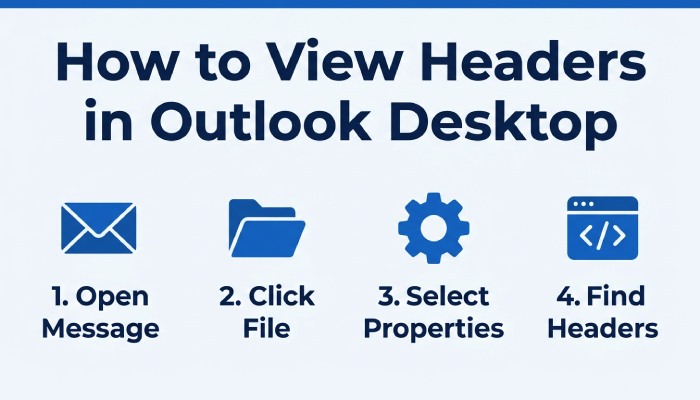 Desktop Outlook Header Steps