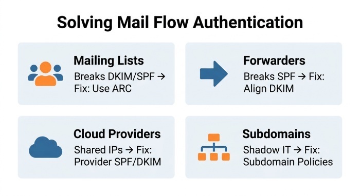 How specific mail flows create “unknown IPs” and how to adapt