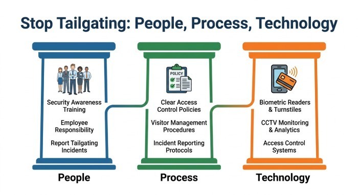 How to Prevent Tailgating with Training, Access Controls, and Security Policies