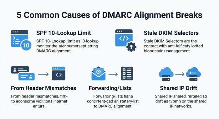 Common causes of apparent alignment breaks and what to include in alerts