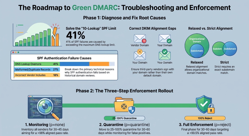 How to Interpret and Fix Failing DMARC Checks