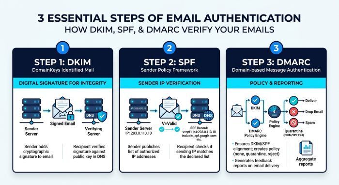 Email Authentication Setup Steps