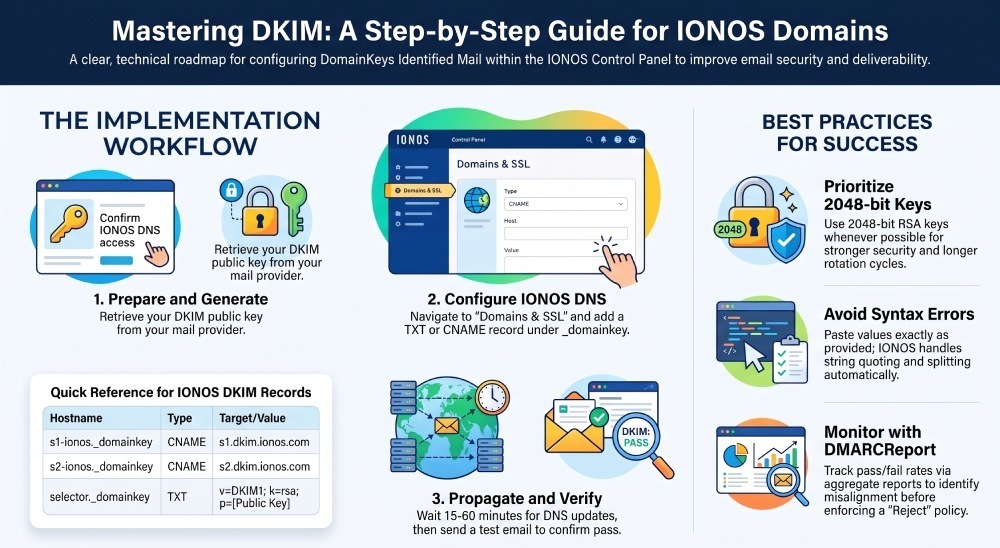 Mastering DKIM: A Step-by-Step Guide for IONOS Domains