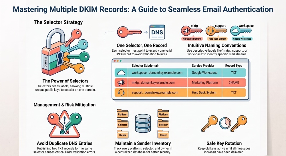Mastering Multiple DKIM Records: A Guide to Seamless Email Authentication