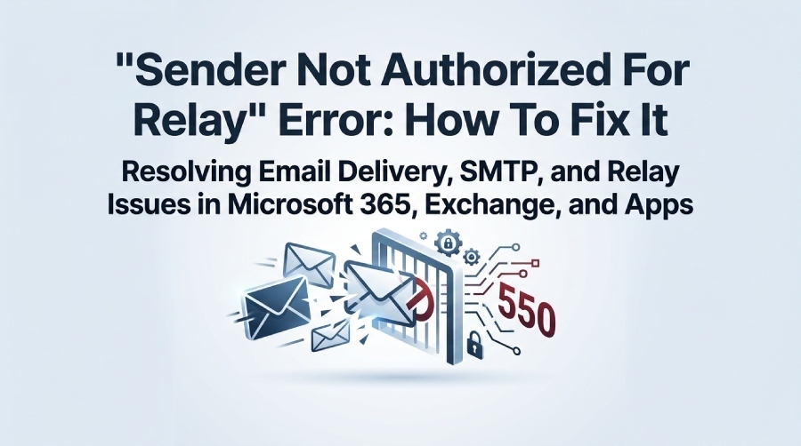 Sender Not Authorized For Relay