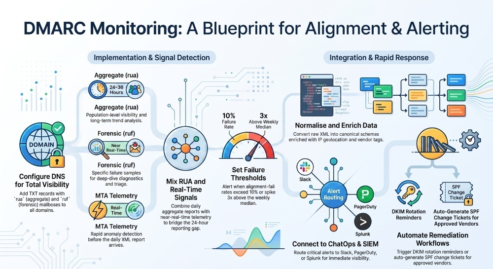 DMARC Monitoring: A Blueprint for Alignment and Alerting